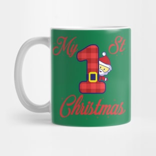 my 1 st christmas - first christmas Mug